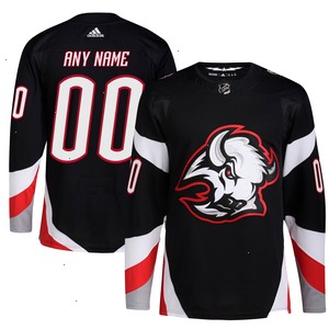  Buffalo Sabres adidas Alternate Authentic Pro Primegreen Custom Jersey - Black